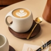 圓語陶瓷咖啡杯套組(附杯盤、勺子)